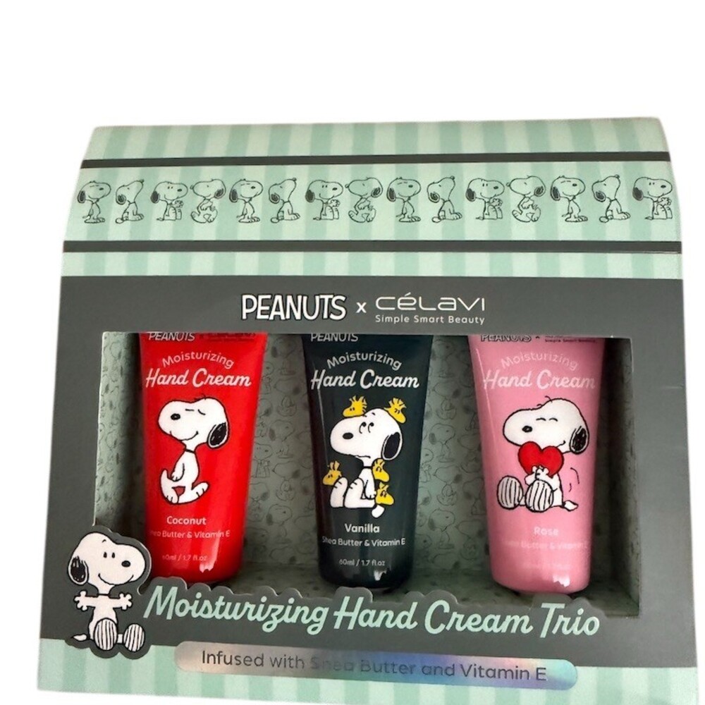 Peanuts x Celavi Snoopy Hand Cream Trio Gift Set